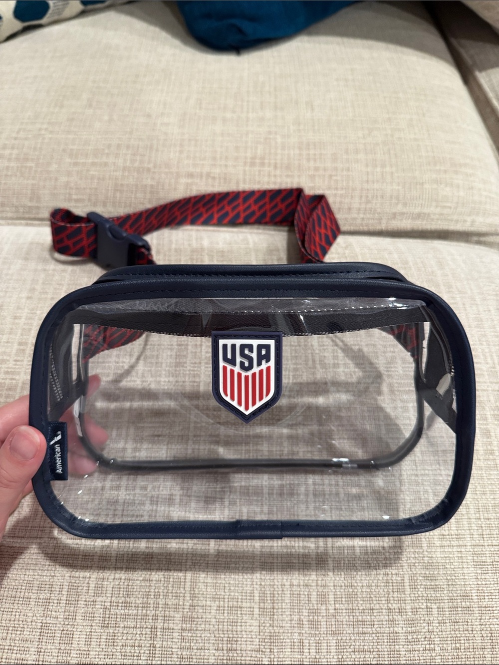 USA soccer clear bag